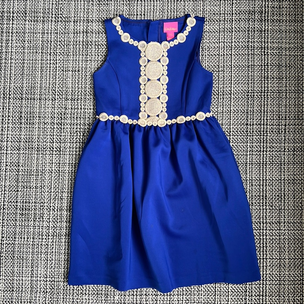 Lilly Pulitzer royal blue dress size large (8-10)
